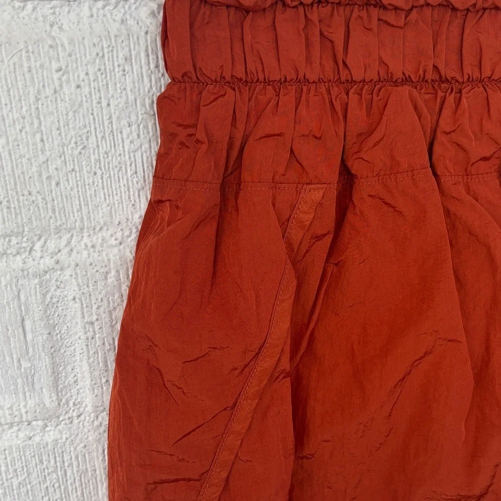 Free People Movement Burnt Orange Athletic Shorts sz M